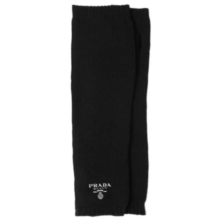 PRADA Cashmere Other Gloves Men's Black