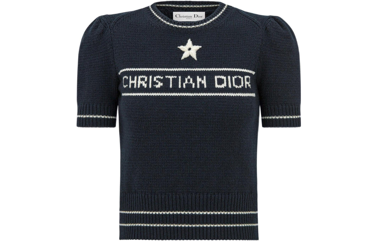 DIOR SS22 Cashmere Sweater Women's Blue