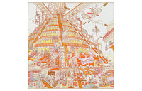 HERMES Silk Scarves Unisex Multicolor