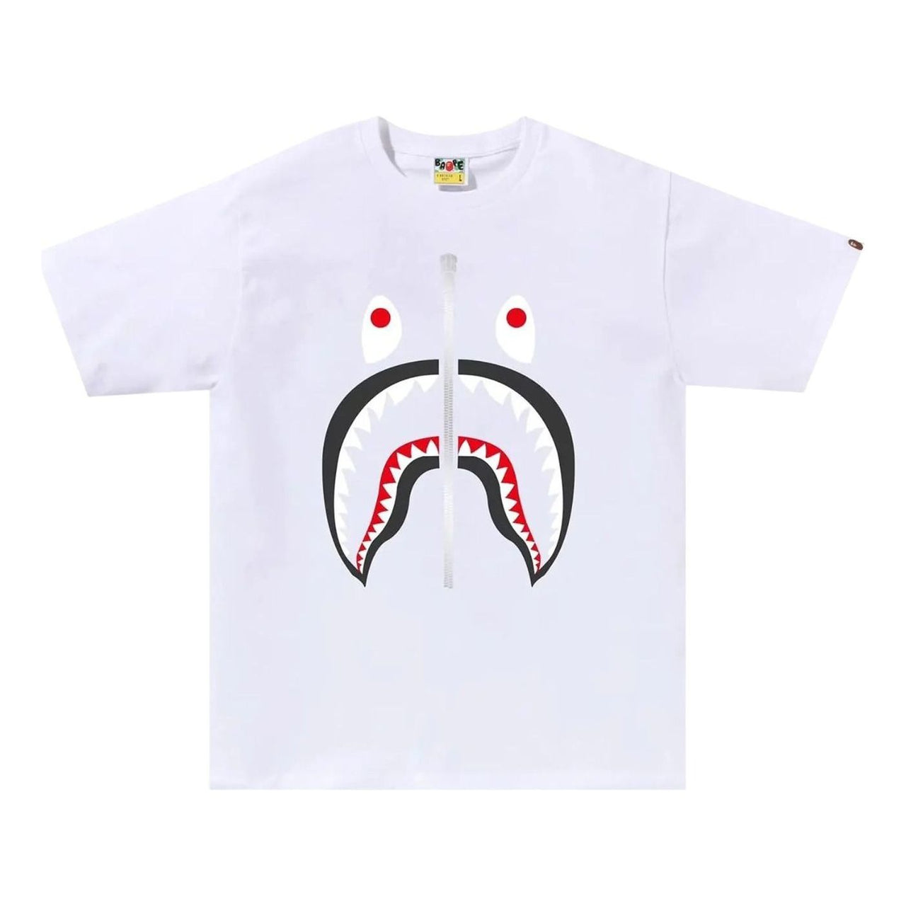 A Bathing Ape Shark T-Shirt 'White' 1J80-110-004-WHT