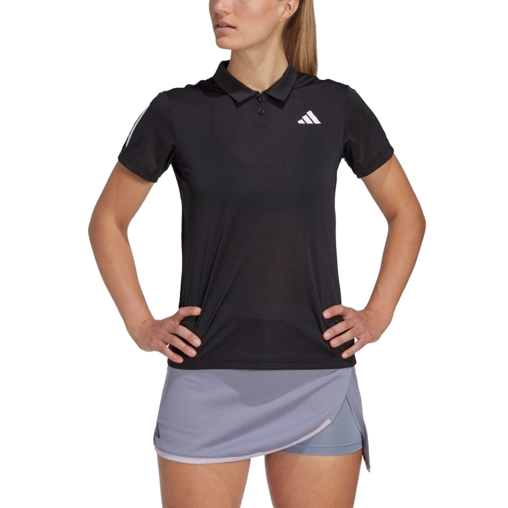 (WMNS) adidas Club Tennis Polo Shirt 'Black' HY2702