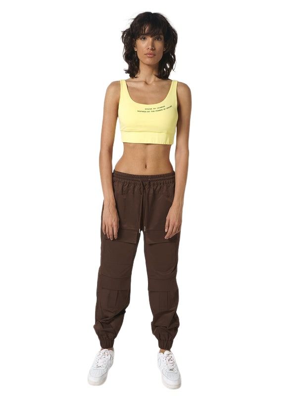 (WMNS) House of Cenmar Cargo-Pockets Pants 'Brown' HOC-WBR