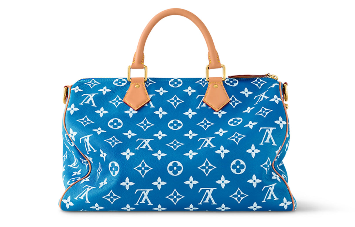 LOUIS VUITTON Speedy P9 Bandoulière 40 Monogram Leather Blue