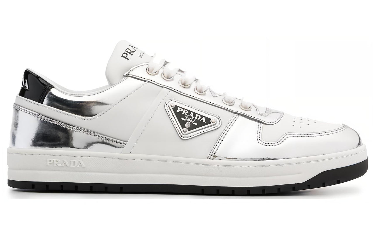PRADA Downtown Trainers 'White Silver' Women's