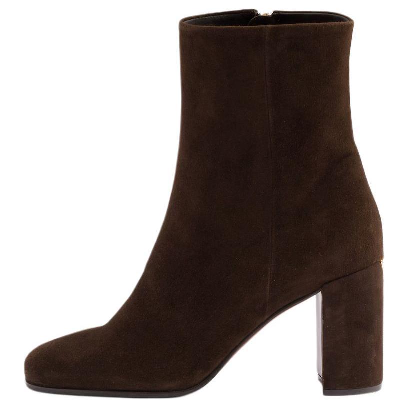 PRADA Ankle Boots 8.5cm Women's Brown