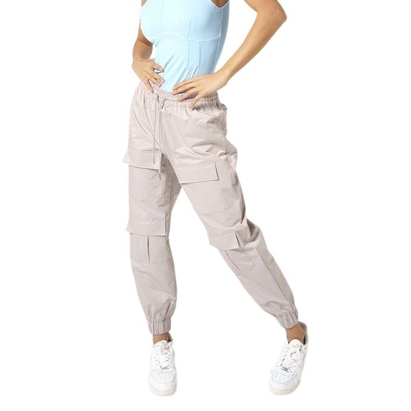 (WMNS) House of Cenmar Cargo-Pockets Pants 'Beige' HOC-WBI