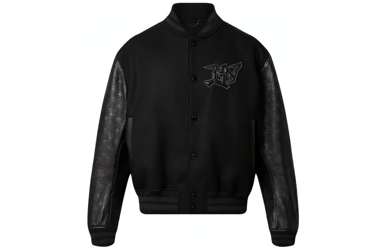 LOUIS VUITTON SS22 Baseball Jacket Men's Black