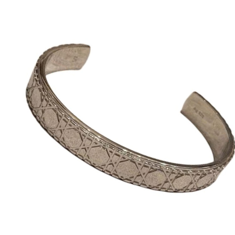 DIOR Sterling Silver Bangles Men's Silver