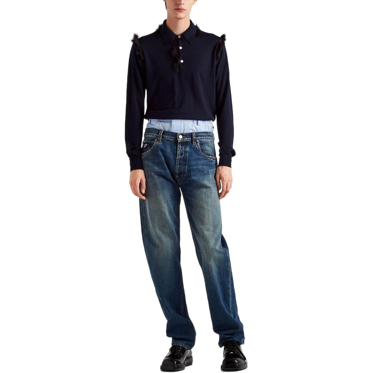 PRADA Cashmere Sweater Men's Blue