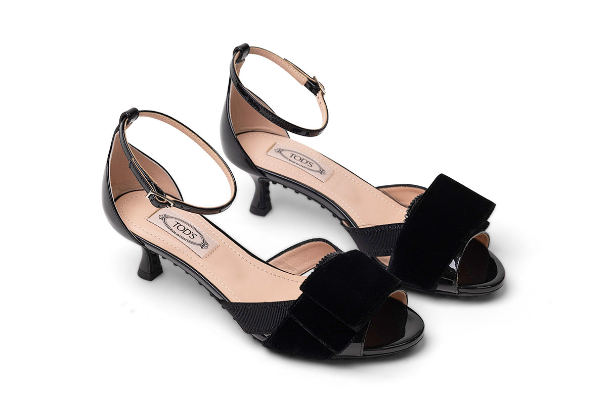 Tod's 50Mm Velvet-Detail Sandals