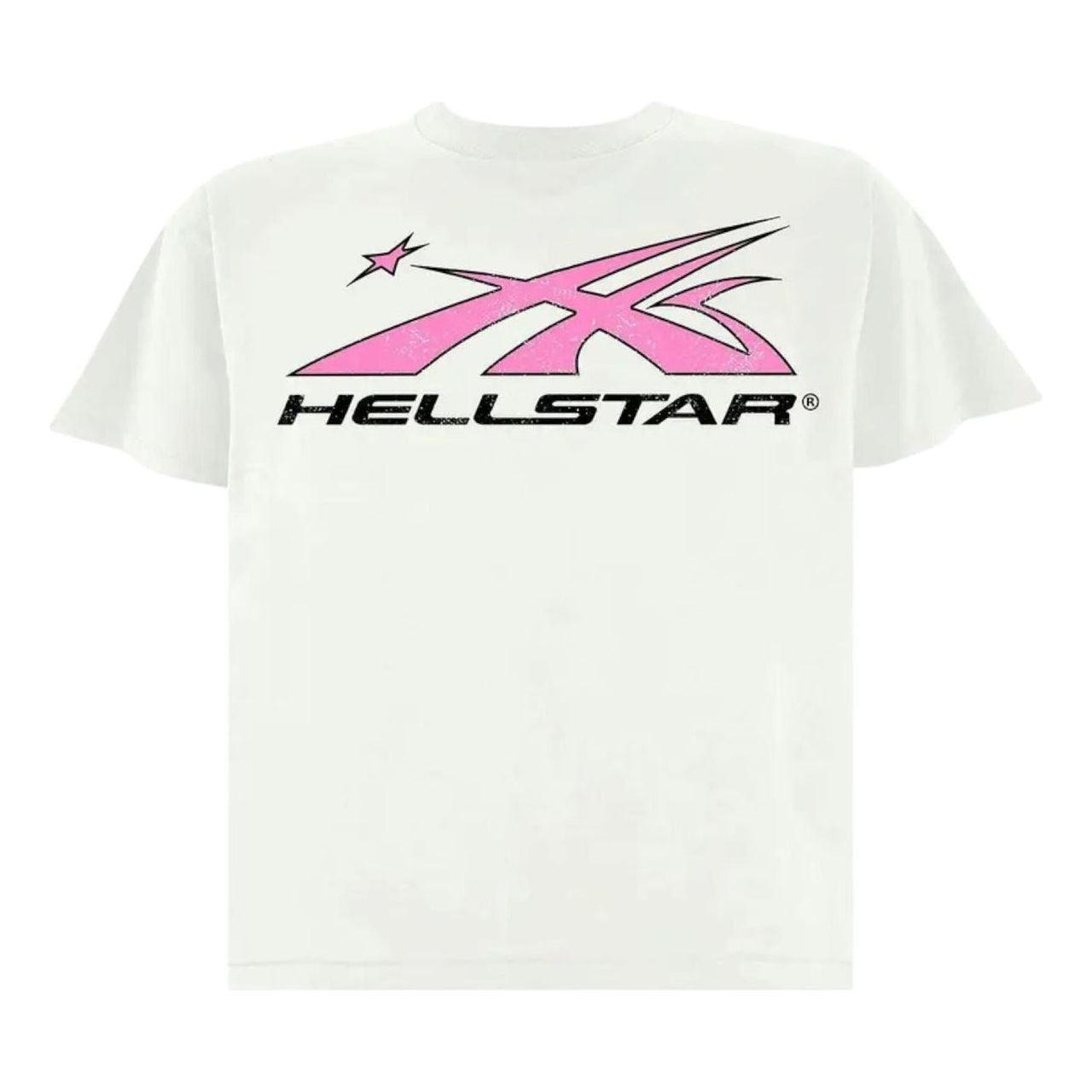 Hellstar Sport Logo T-Shirt 'White Pink' 9357-1FW230103SLTS-WHIT