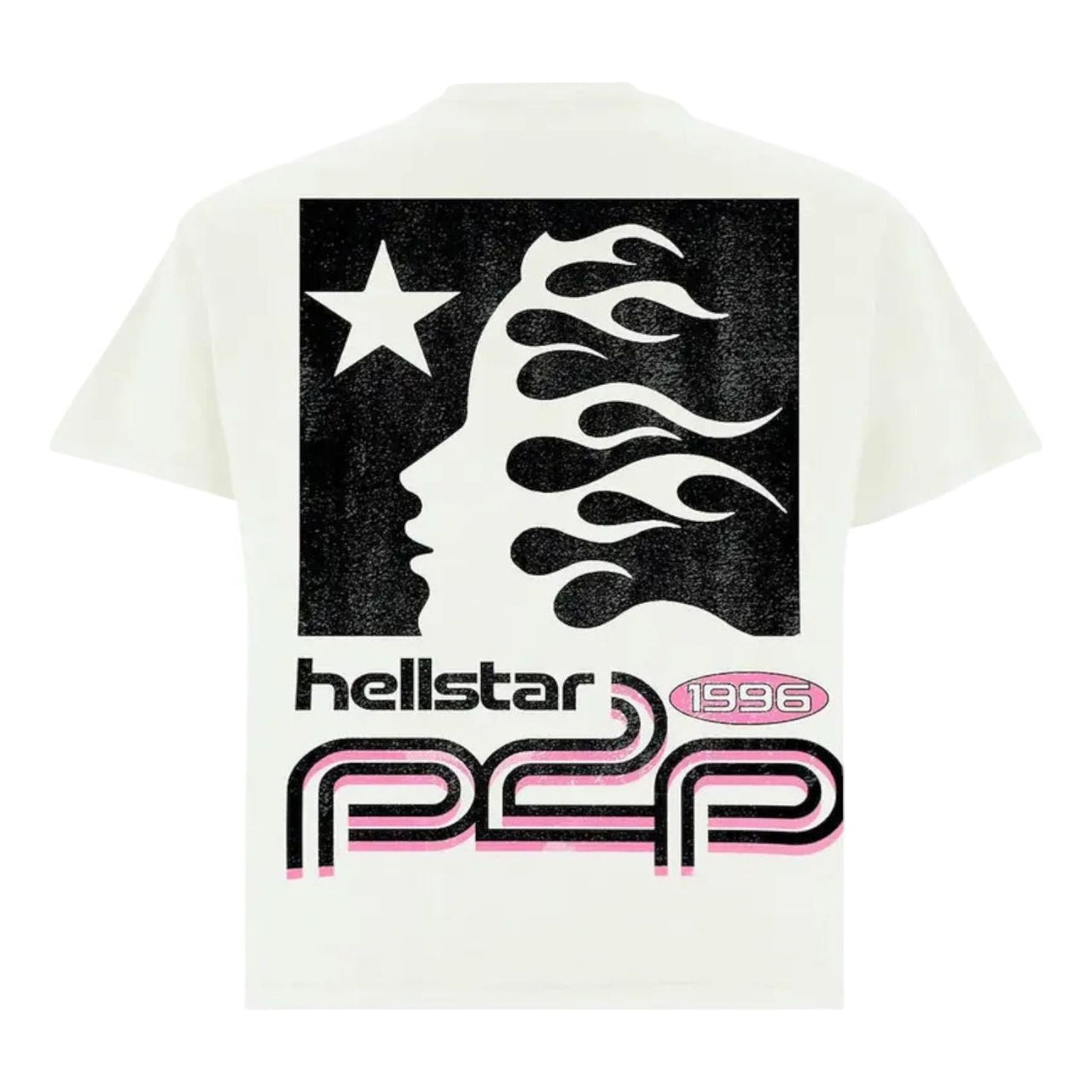 Hellstar Sport Logo T-Shirt 'White Pink' 9357-1FW230103SLTS-WHIT