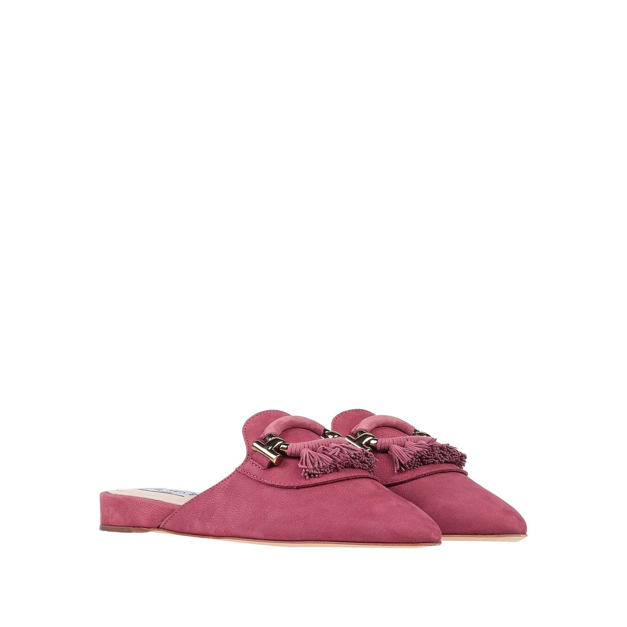 Tod's T Ring Detailed Leather Mules