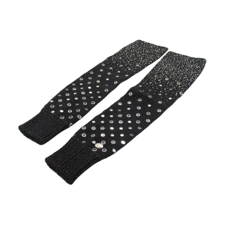 CHANEL 1986 1988 Stud embellishment Arm Covers