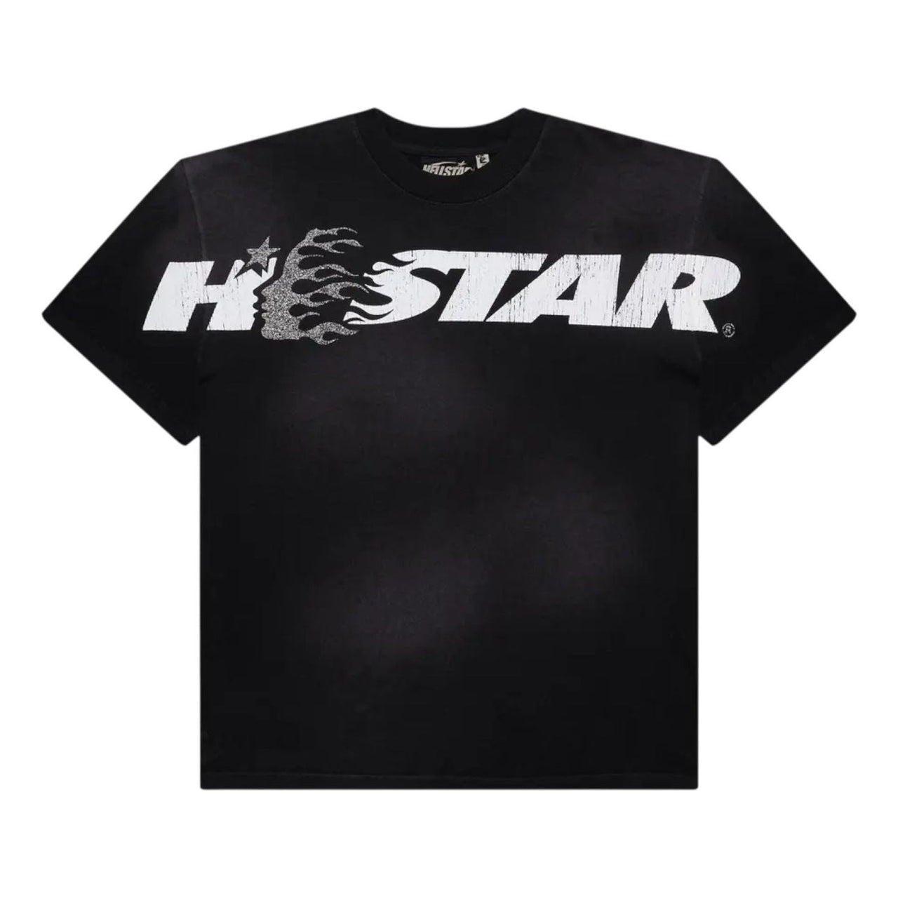 Hellstar Studios Cartoon Logo Glitter Logo T-Shirt 'Black' HS02TEE001-BLAC