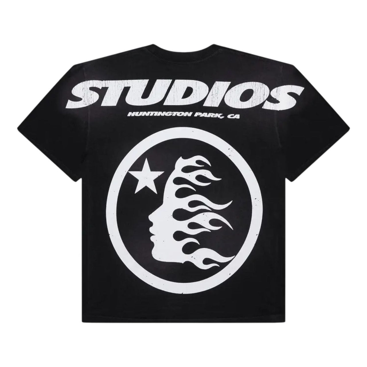 Hellstar Studios Cartoon Logo Glitter Logo T-Shirt 'Black' HS02TEE001-BLAC