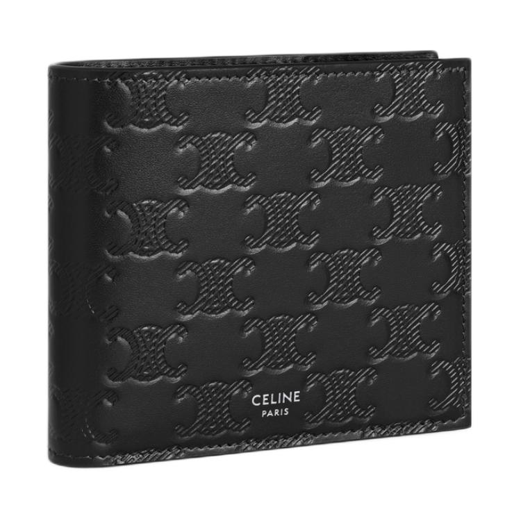 CELINE Calfskin Wallet Men's Black
