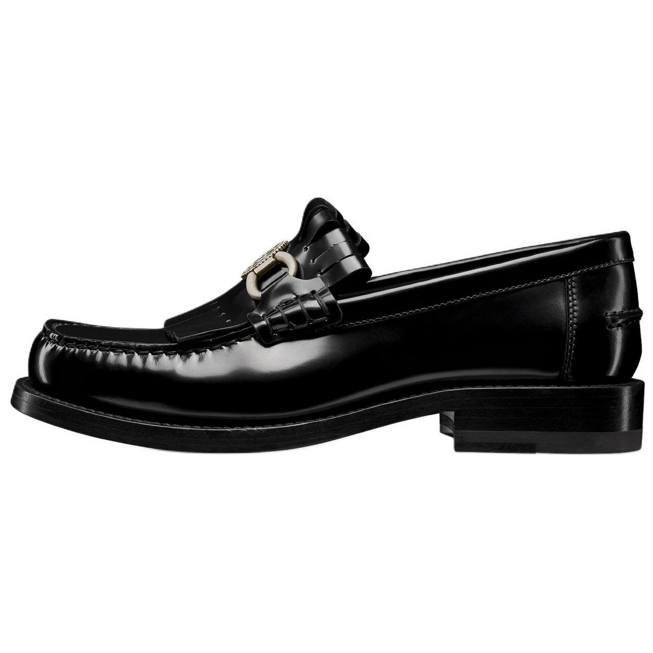 DIOR Emblem Loafers Women's Black