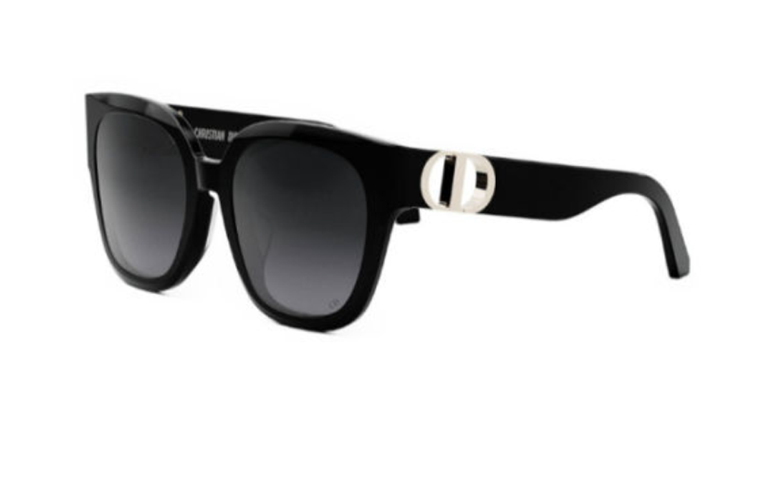 DIOR Acetate Square Sunglasses Women's Black