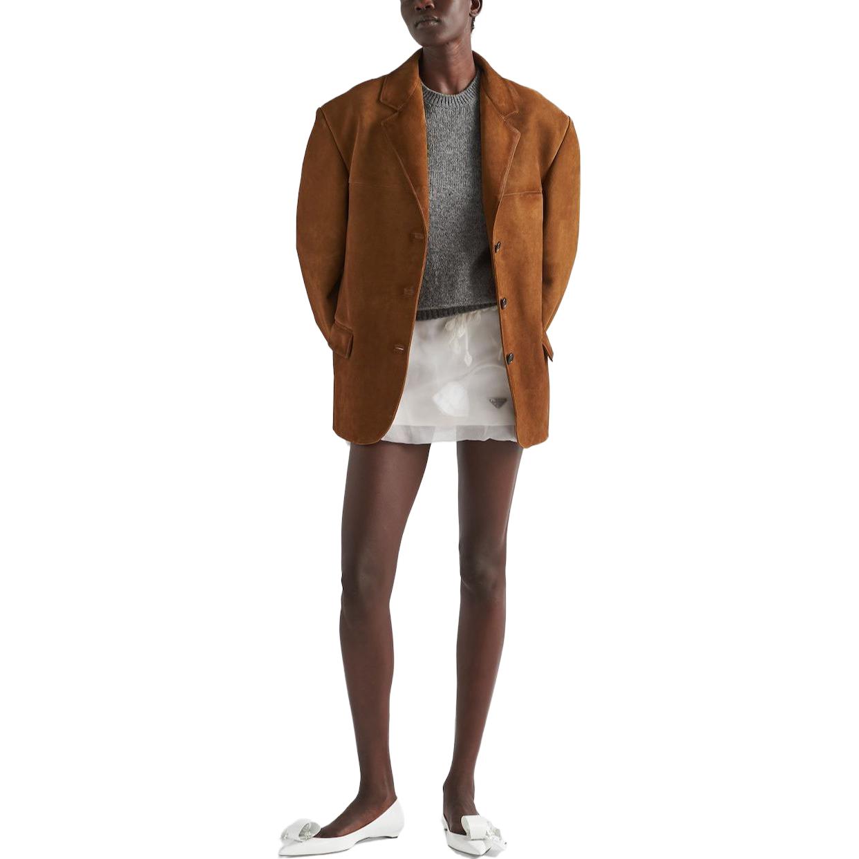 PRADA Embroidered Organza Miniskirt