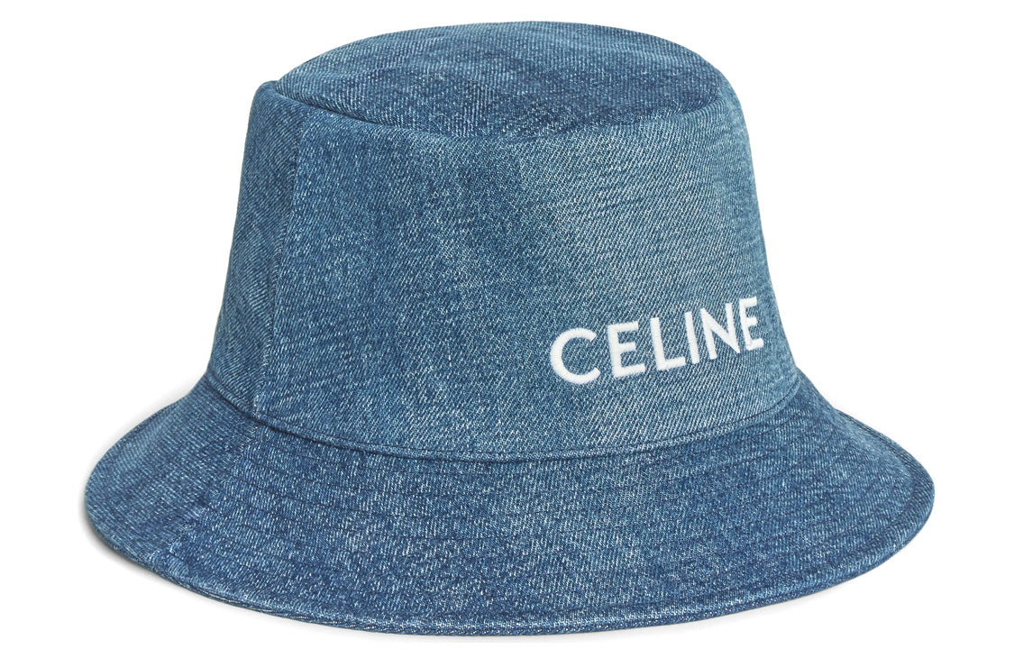 CELINE Bucket Hats Unisex Denim Blue