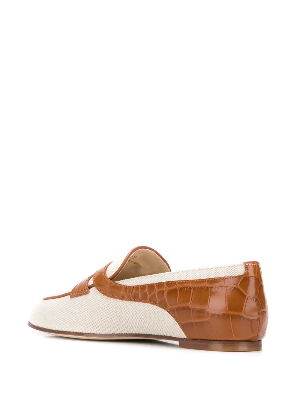 Tod's Croc-Embossed Panel Loafers