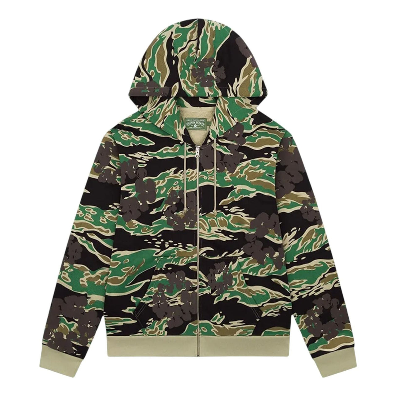 Denim Tears The Wreath Zip Hoodie 'Multicolor Camo' 5650-1FW240119TWZH-MULT