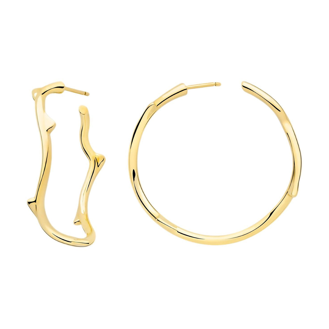 DIOR 18K Gold Earrings Women's Gold