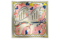 HERMES Silk Scarves Women's Pink