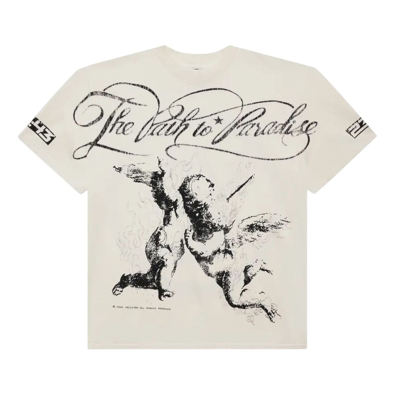 Hellstar Path to Paradise T-Shirt 'White' 9357-1FW240103PTPT-WHIT
