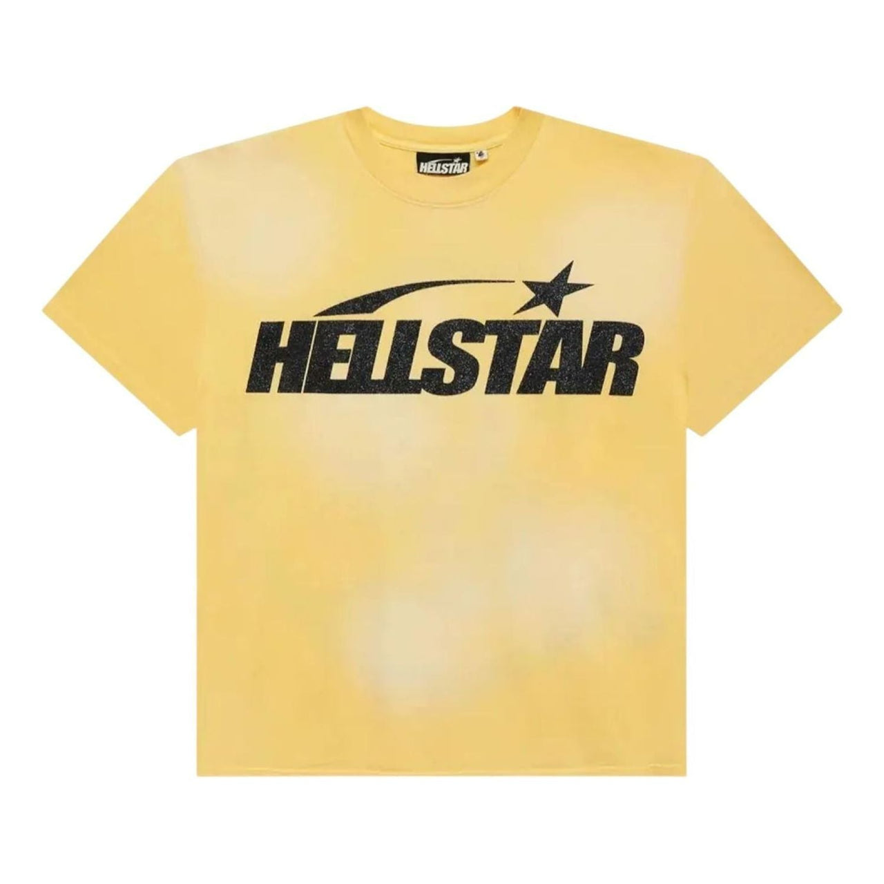 Hellstar Classic Black Glitter Logo T-Shirt 'Yellow' HSCC01TEE001-YELL