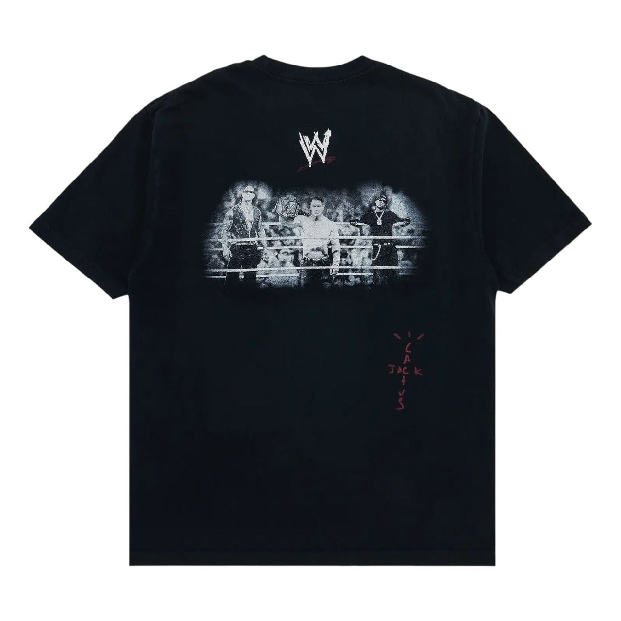 Travis Scott Wrestling Is Real T-shirt 'Black' 01945-1SS2504CJBTSW-BLAC