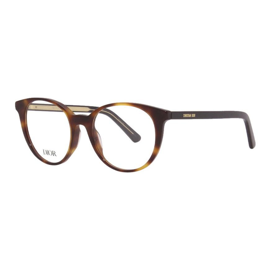 DIOR Acetate Round Eyeglass Frames Women's Havana