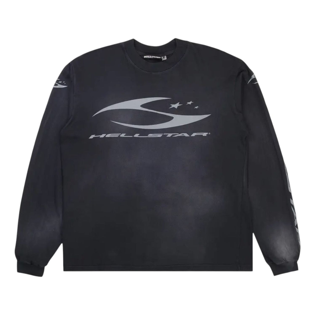 Hellstar H Cursive Logo Long Sleeve 'Black' HS1LS01-BLK