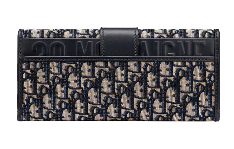 DIOR 30 Montaigne Canvas Canvas Bag Handheld Crossbody Bag Shoulder Bag Women's Blue