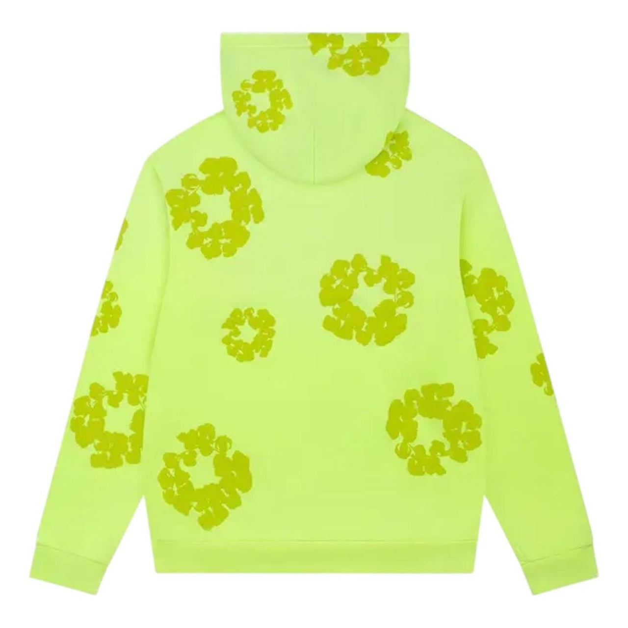Denim Tears Mono Cotton Wreath Hoodie 'Neon Green' SS25THD0642