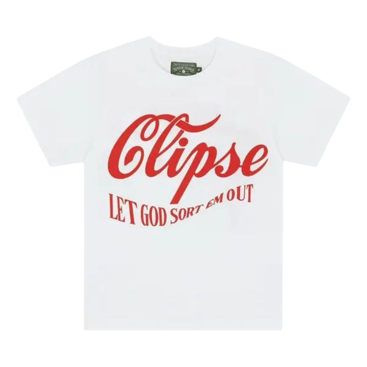 Denim Tears x Clipse Let God Sort Em Out 5th Anniversary T-Shirt 'White' SS24TS0051