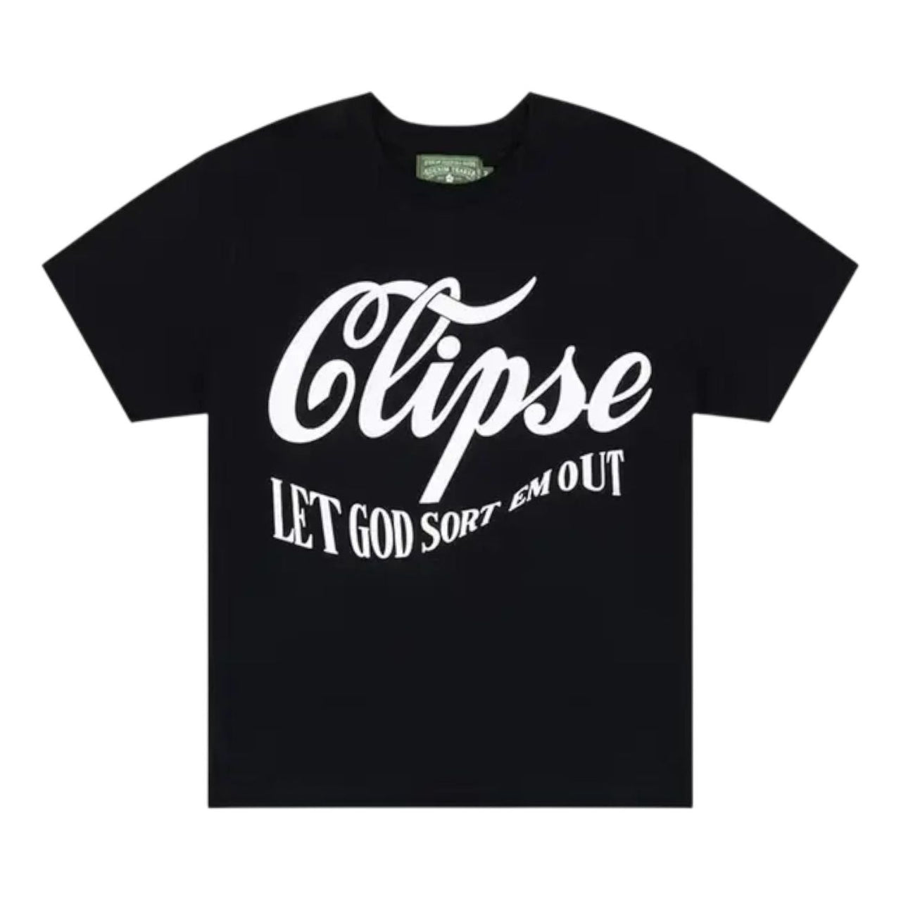 Denim Tears x Clipse Let God Sort Em Out 5th Anniversary T-Shirt 'Black' SS24TS0052