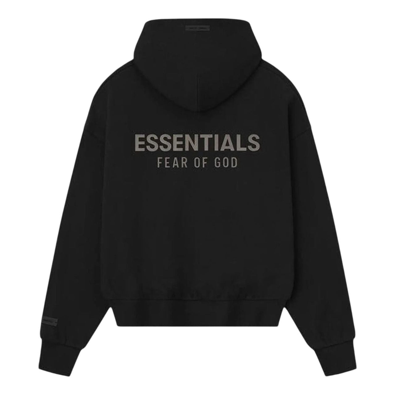 Fear of God Essentials Classic Full Zip Hoodie 'Jet Black' 192SP254780F