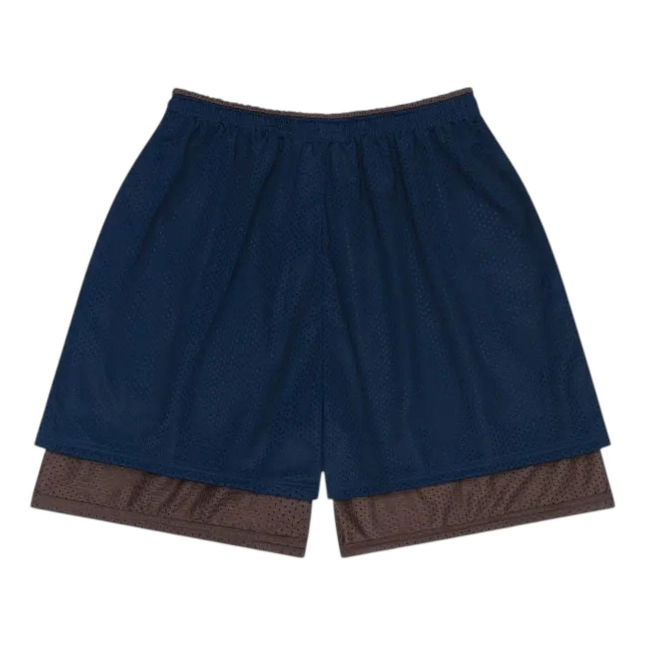 Denim Tears ADG Double Layer Mesh Shorts 'Navy Brown' SS25BRA005729