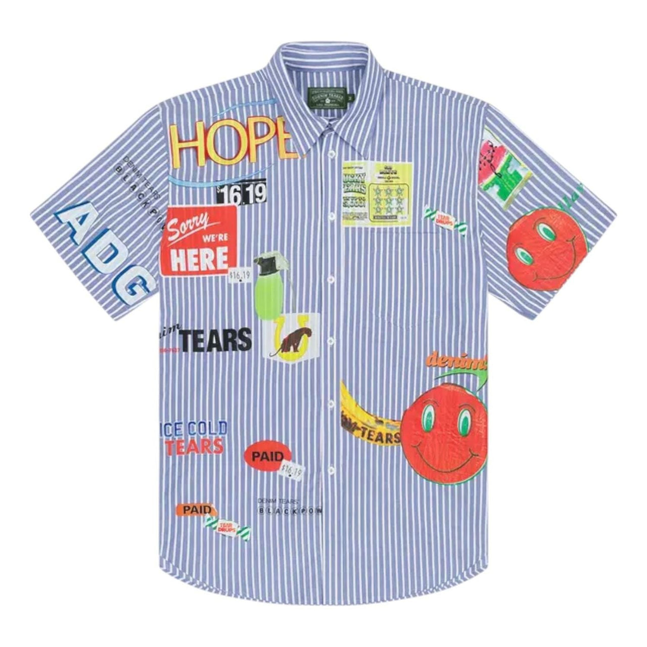 Denim Tears Sweet Corner Short Shirt 'Blue' SS25TWS150280