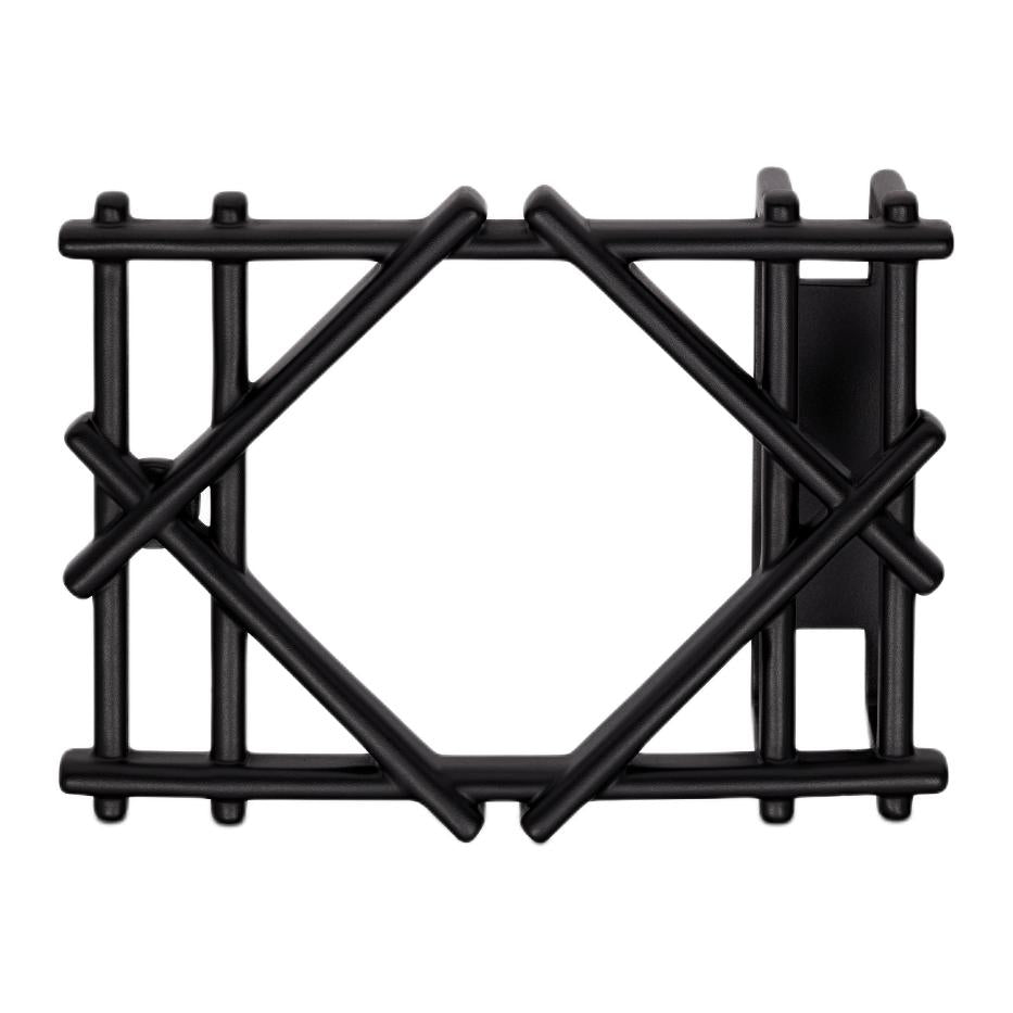 DIOR Copper Alloy Belt Buckle Men's Black