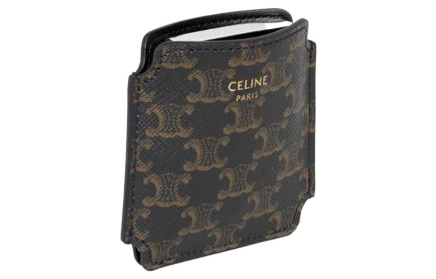 CELINE Canvas Canvas Bag Card Holder Regular Women's Black