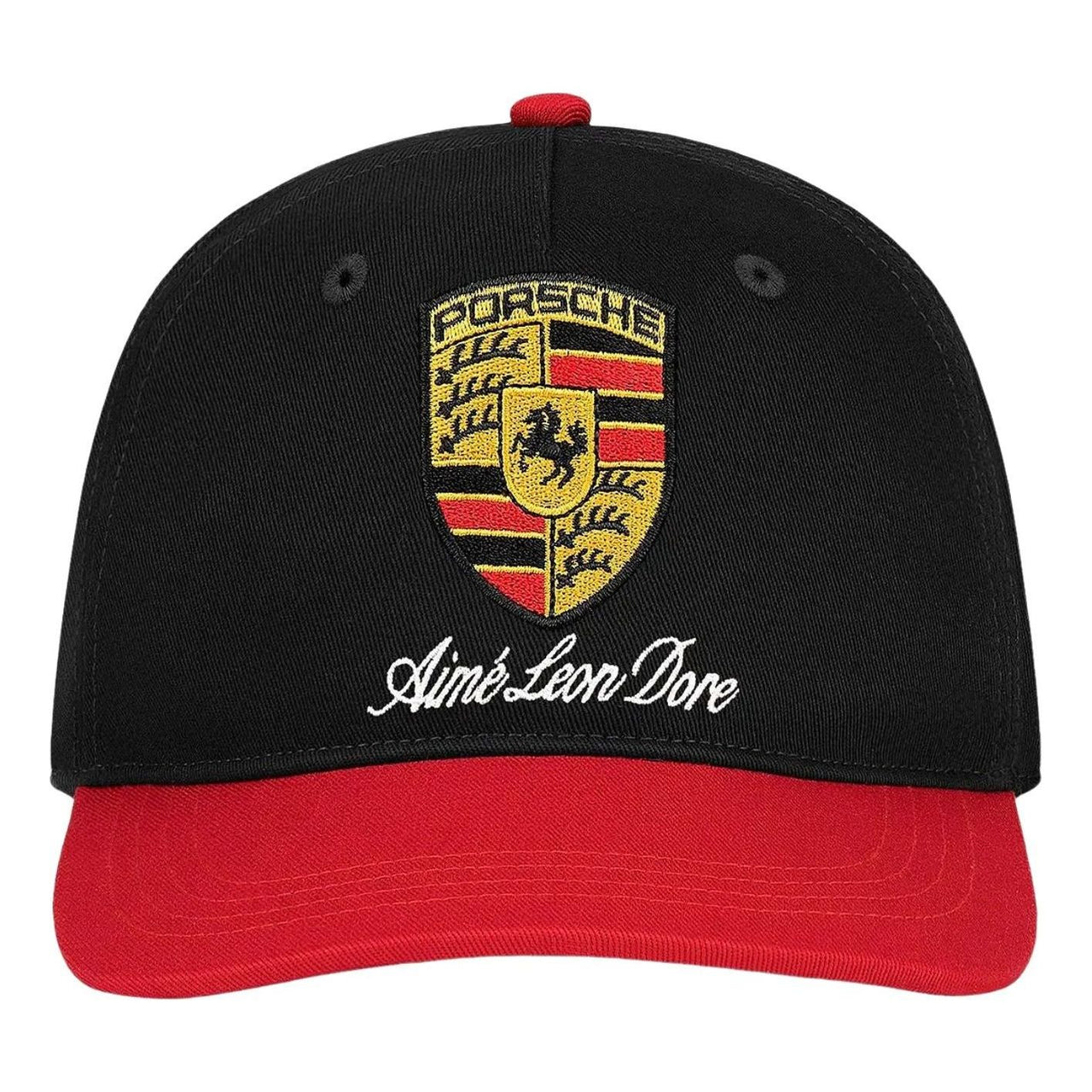 Aime Leon Dore x Porsche Colorblock Logo Hat 'Jet Black Multi' FW25AH050-JET
