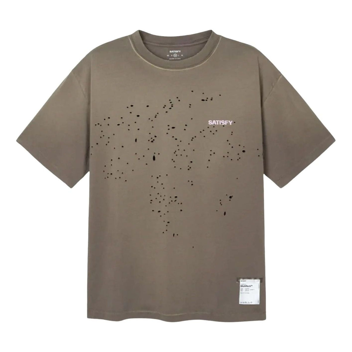 Satisfy MothTech Small Logo T-Shirt 'Sun Bleached Falcon' 11006-91E02