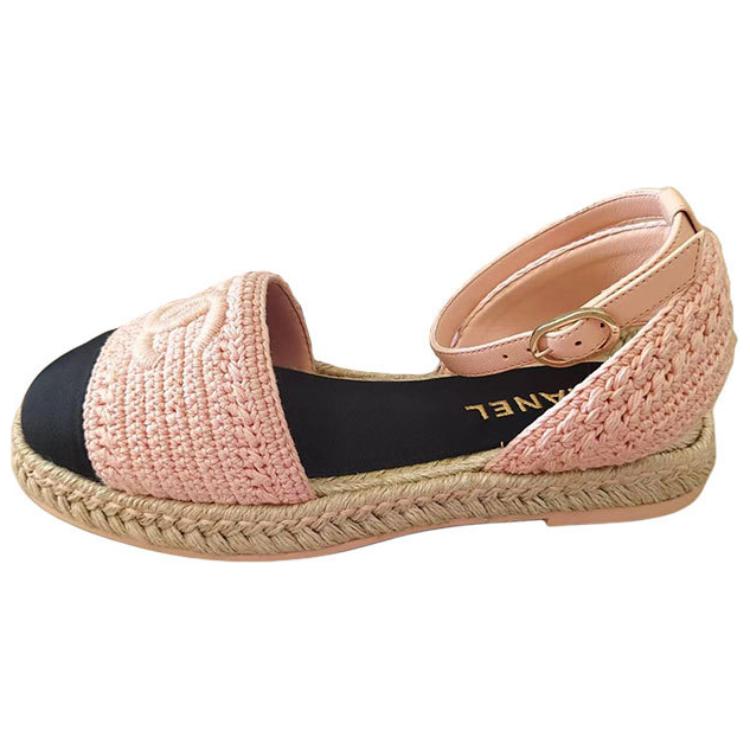 CHANEL 22A Early Autumn Espadrilles Women's Pink