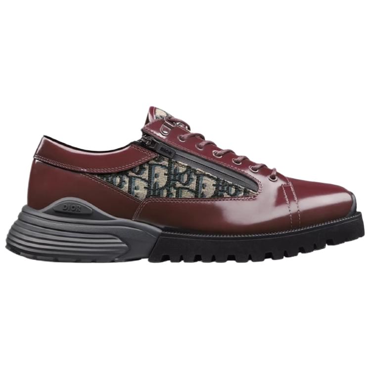 DIOR Combat Casual Single Shoes Men's Burgundy