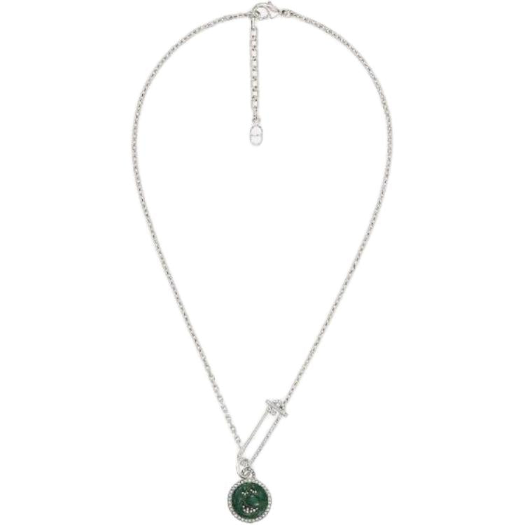 DIOR Brass Necklaces Unisex Silver