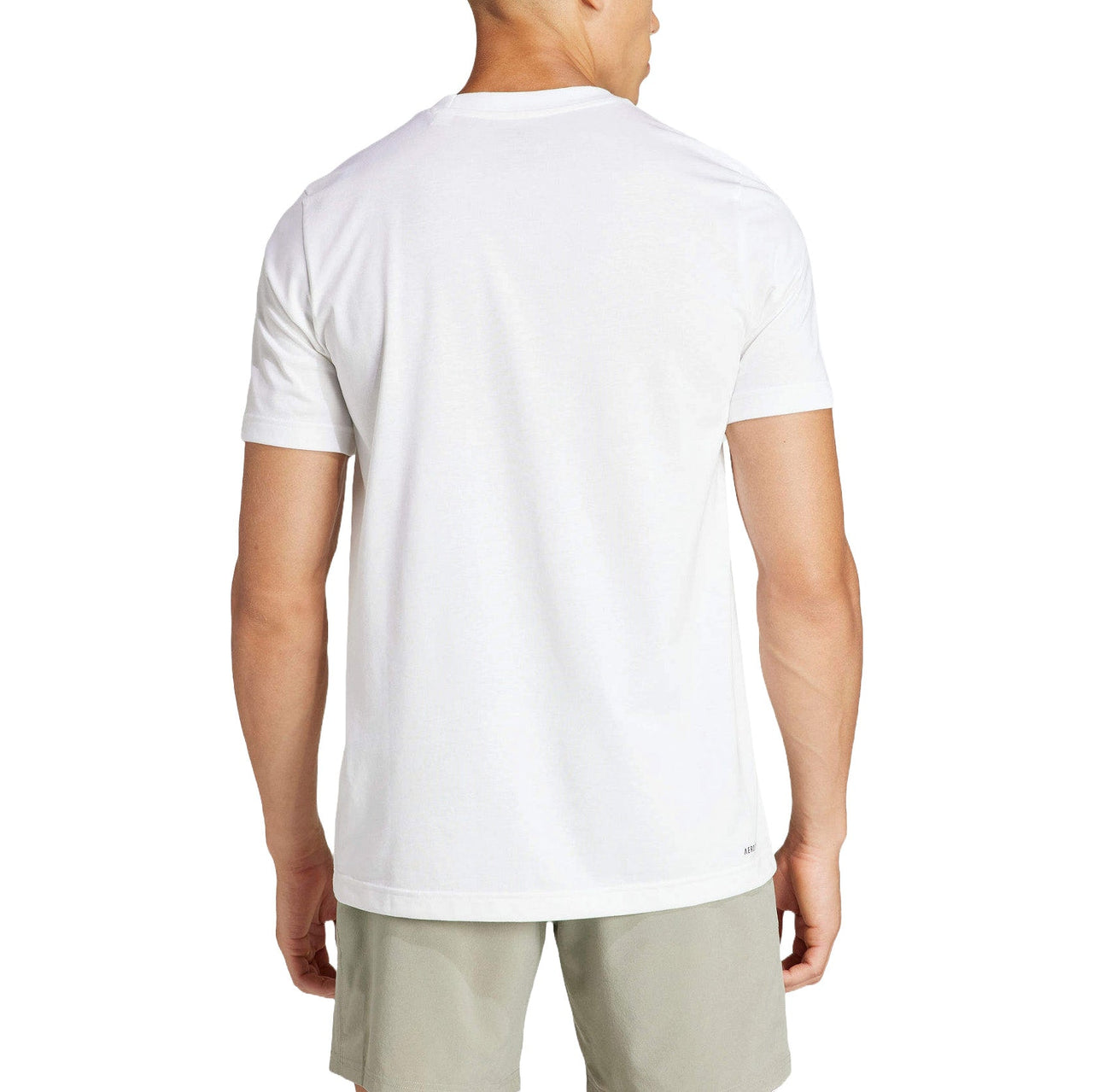 adidas Aeroready Logo Slam Graphic Tennis T-Shirt Asia Sizing 'White' IS2418
