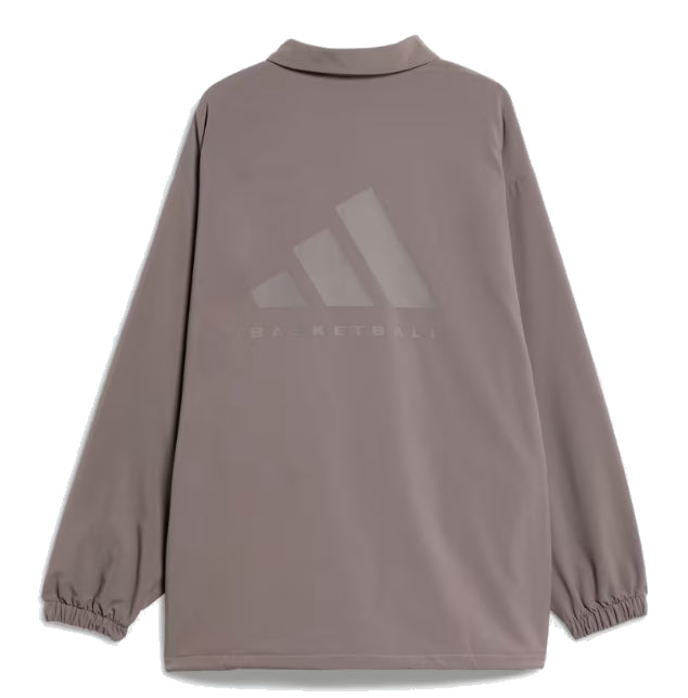 adidas Basketball Coach Jacket Asia Sizing 'Brown' IW1635